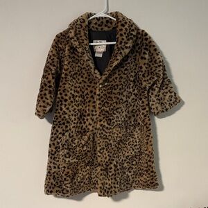 VTG Women’s Guess by Marciano Leopard Print Coat Sz. M **missing buttons**